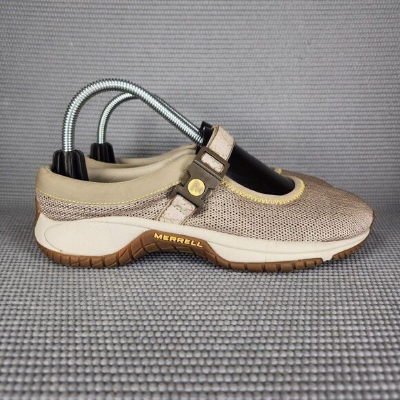 Merrell Encore Women's Size 7.5 Beige Mary Jane Strapped Athletic Shoes J66422 - Picture 1 of 9